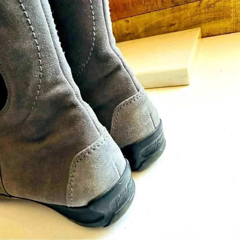 Paul Green Abby Riding Tall Suede/Leather Stretch Zip Up Boots
